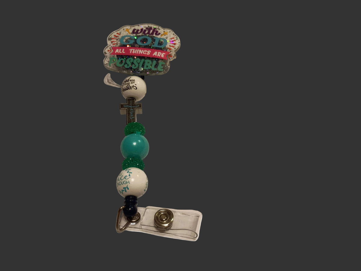 Beaded ID badge