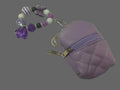 Beaded mini backpack