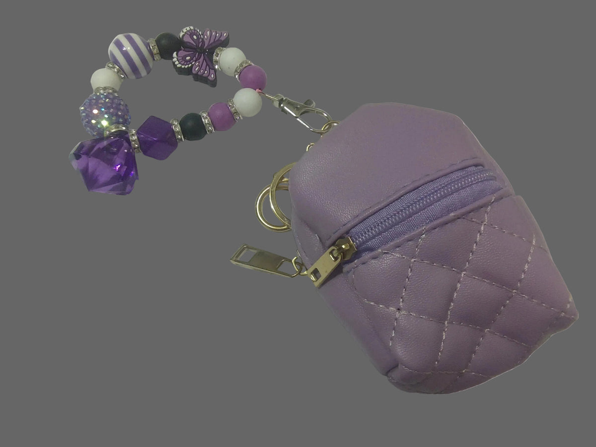 Beaded mini backpack