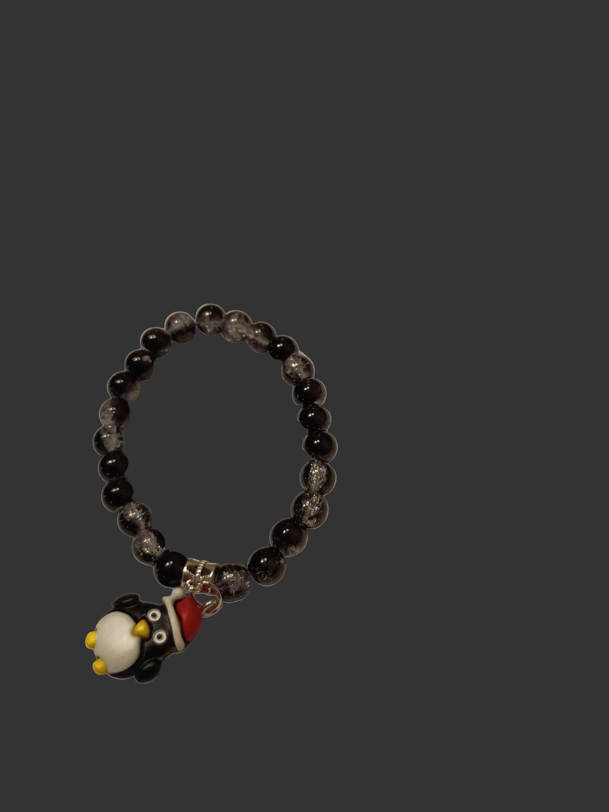 Crackle Glass Bead Bracelet