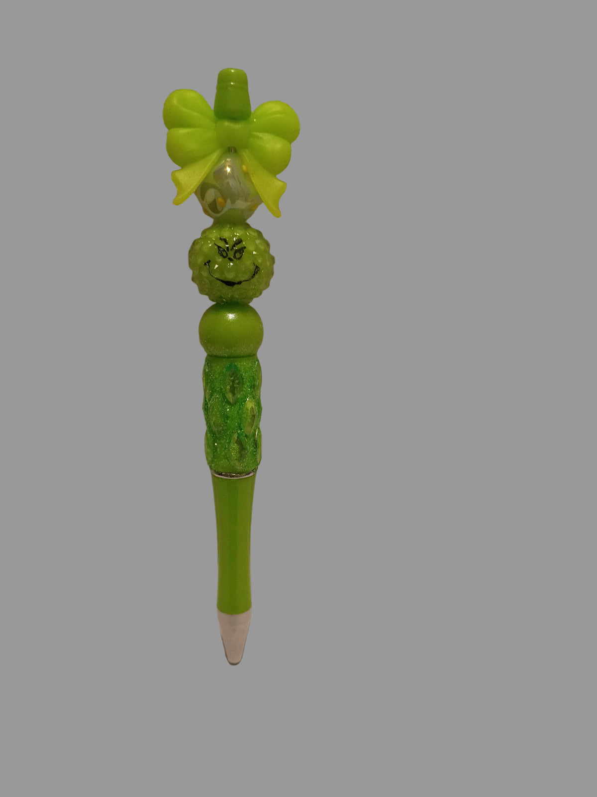 Beaded Grinch Pen