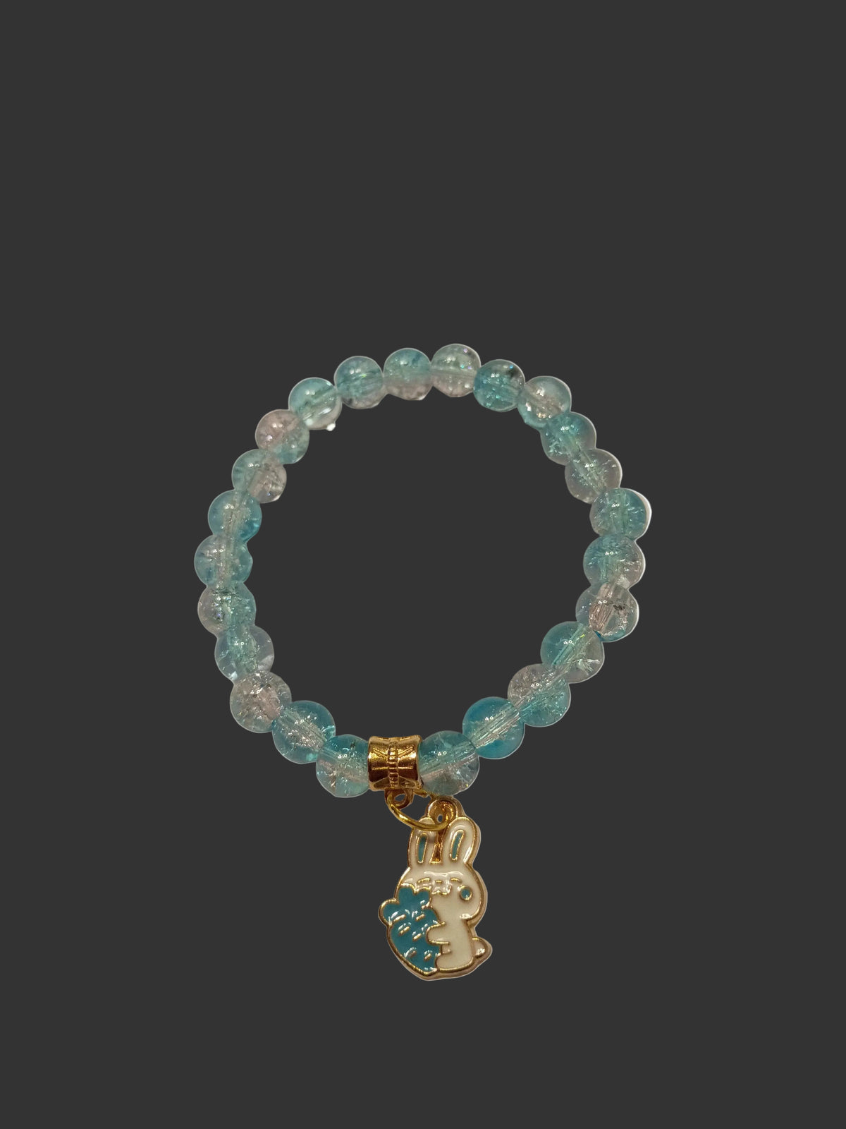 Crackle Glass Bead Bracelet